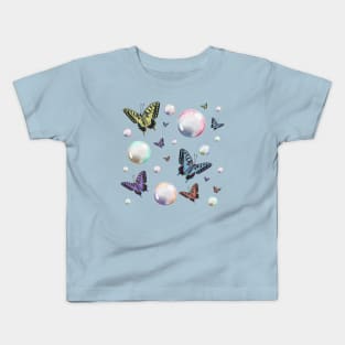 Butterflies with Bubbles Kids T-Shirt